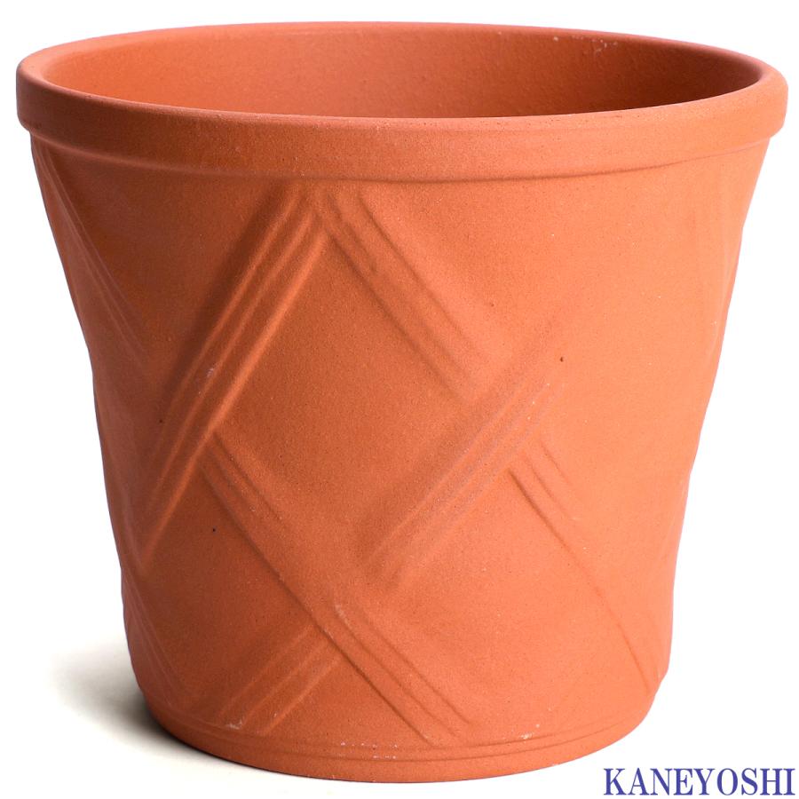 植木鉢 おしゃれ 安い 陶器 サイズ 19cm ハーブのかおり 6号 赤焼 室内 屋外 レンガ 色 |  | 01