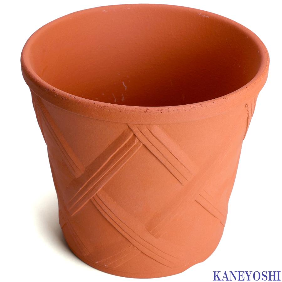 植木鉢 おしゃれ 安い 陶器 サイズ 22cm ハーブのかおり 7号 赤焼 室内 屋外 レンガ 色 |  | 02