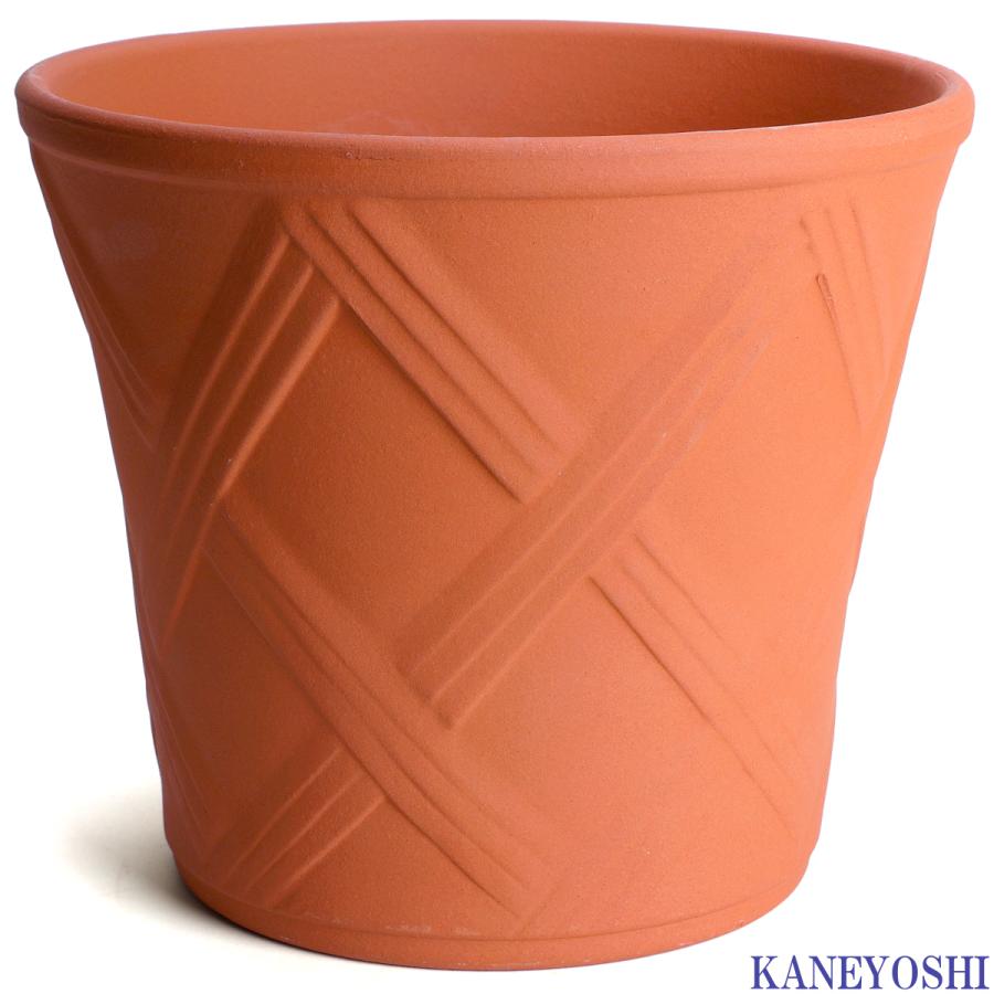 植木鉢 おしゃれ 安い 陶器 サイズ 25cm ハーブのかおり 8号 赤焼 室内 屋外 レンガ 色 |  | 01