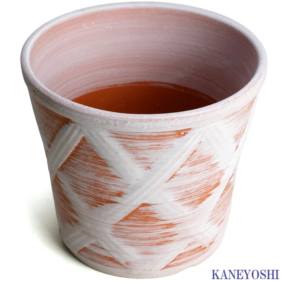植木鉢 おしゃれ 安い 陶器 サイズ 15cm ハーブのかおり 5号 ホワイトビスク 室内 屋外 レンガ 色 |  | 02