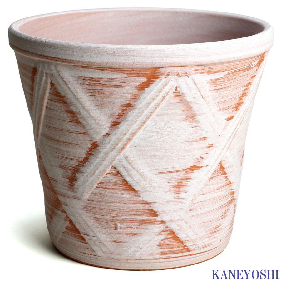 植木鉢 おしゃれ 安い 陶器 サイズ 19cm ハーブのかおり 6号 ホワイトビスク 室内 屋外 レンガ 色 |  | 01