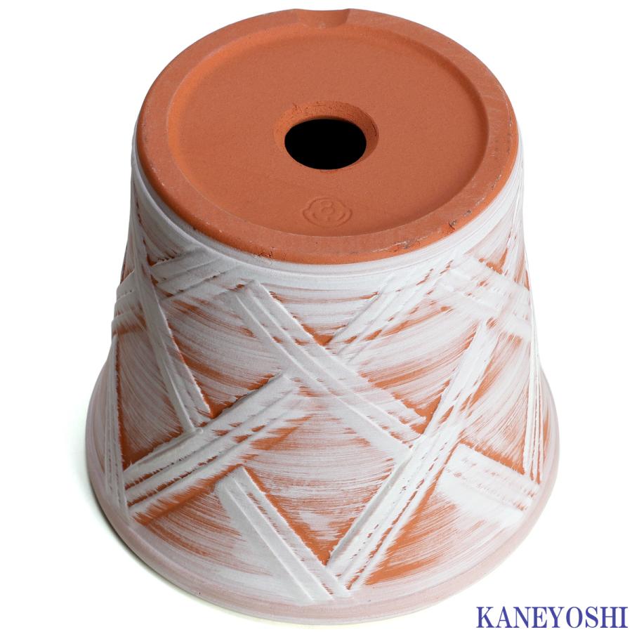 植木鉢 おしゃれ 安い 陶器 サイズ 25cm ハーブのかおり 8号 ホワイトビスク 室内 屋外 レンガ 色 |  | 04