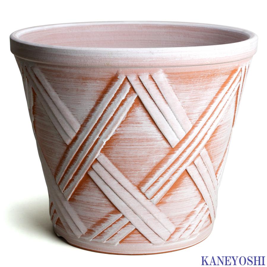 植木鉢 おしゃれ 安い 陶器 サイズ 31cm ハーブのかおり 10号 ホワイトビスク 室内 屋外 レンガ 色 |  | 01
