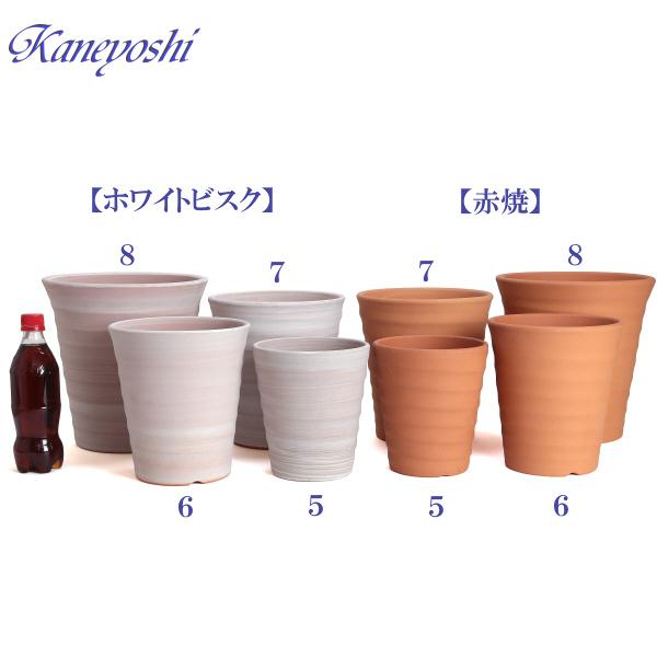 植木鉢 おしゃれ 安い 陶器 サイズ 19cm フラワーロード 6号 赤焼 室内 屋外 レンガ 色 |  | 09