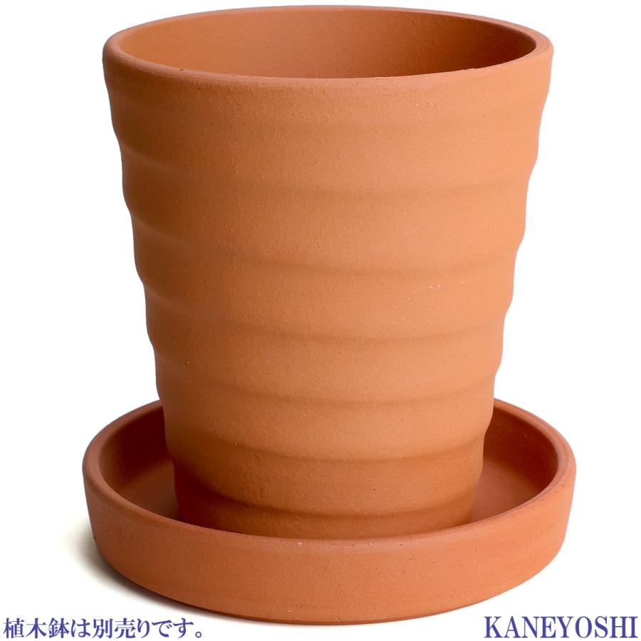 受け皿　植木鉢用　ソーサー　おしゃれ　陶器　サイズ　１９ｃｍ　安くて丈夫　ＭＡ受皿　６号　赤焼　日本製　国産　三河焼 |  | 06