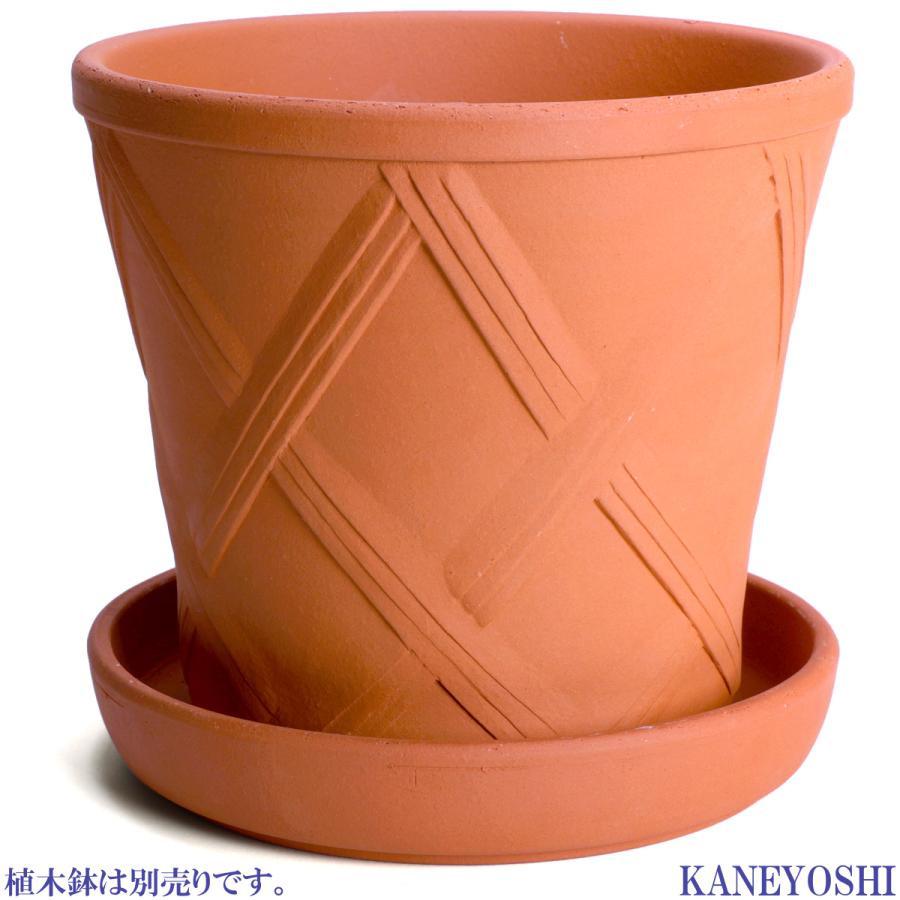 受け皿　植木鉢用　ソーサー　おしゃれ　陶器　サイズ　２２ｃｍ　安くて丈夫　ＭＡ受皿　７号　赤焼　日本製　国産　三河焼 |  | 06