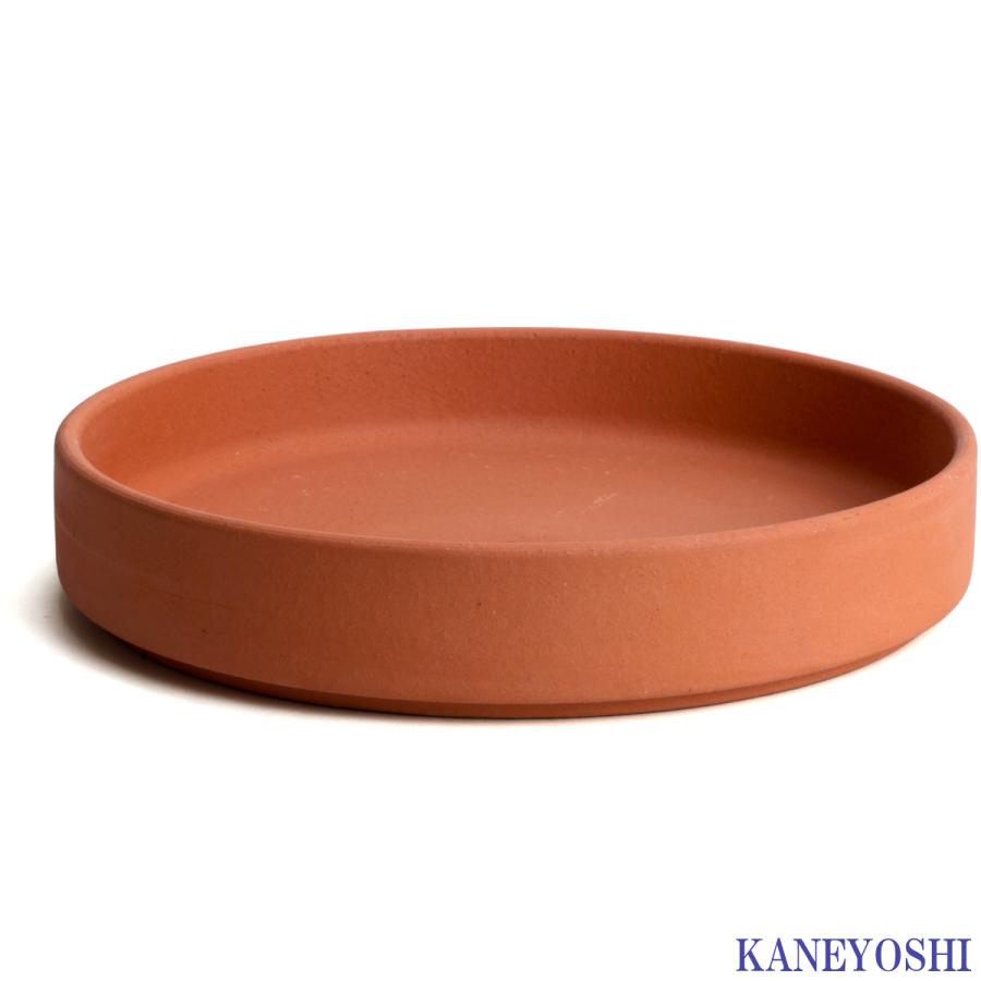 受け皿　植木鉢用　ソーサー　おしゃれ　陶器　サイズ　２５ｃｍ　安くて丈夫　ＭＡ受皿　８号　赤焼 |  | 01