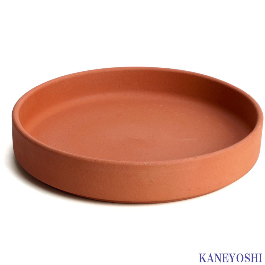 受け皿　植木鉢用　ソーサー　おしゃれ　陶器　サイズ　２５ｃｍ　安くて丈夫　ＭＡ受皿　８号　赤焼 |  | 02