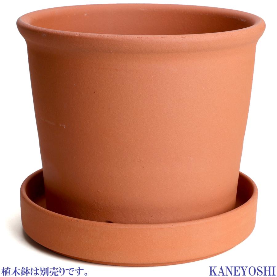 受け皿　植木鉢用　ソーサー　おしゃれ　陶器　サイズ　２５ｃｍ　安くて丈夫　ＭＡ受皿　８号　赤焼 |  | 06