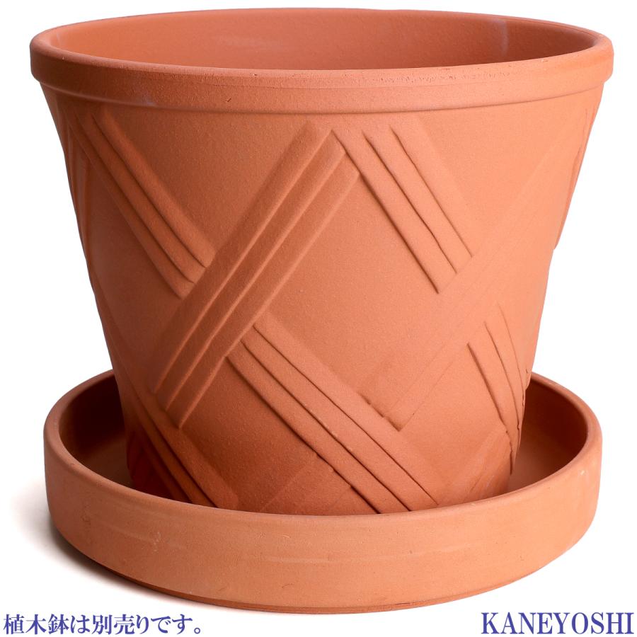 受け皿　植木鉢用　ソーサー　おしゃれ　陶器　サイズ　３１．５ｃｍ　安くて丈夫　ＭＡ受皿　10号　赤焼　日本製　国産　三河焼 |  | 06