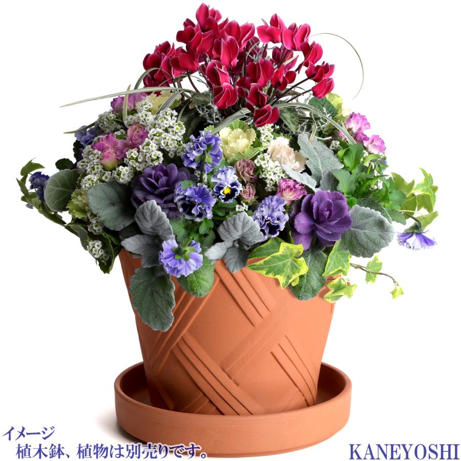 受け皿　植木鉢用　ソーサー　おしゃれ　陶器　サイズ　３１．５ｃｍ　安くて丈夫　ＭＡ受皿　10号　赤焼　日本製　国産　三河焼 |  | 07