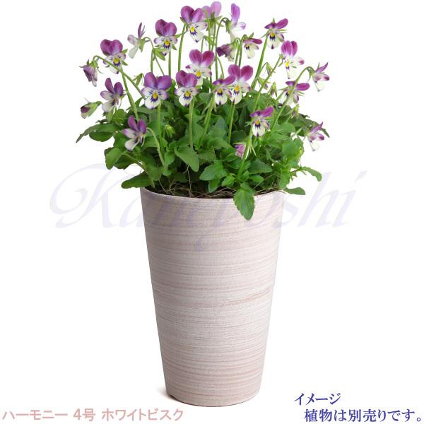 植木鉢 おしゃれ 安い 陶器 サイズ 12.5cm ハーモニー 4号 ホワイトビスク 室内 屋外 レンガ 色 |  | 11