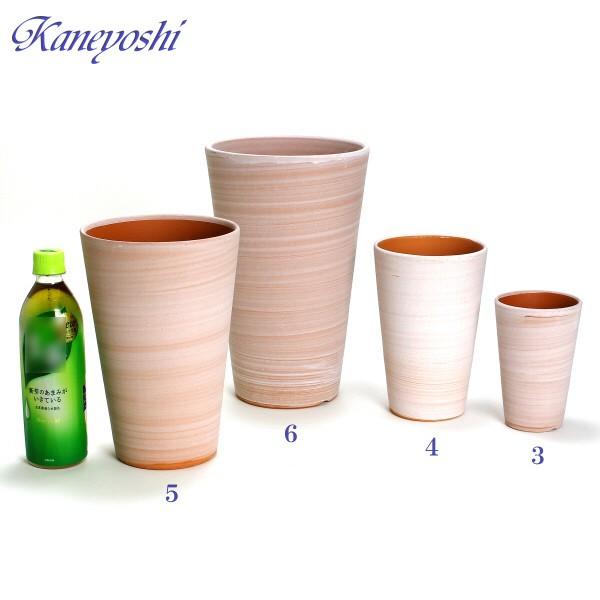 植木鉢 おしゃれ 安い 陶器 サイズ 19cm ハーモニー 6号 ホワイトビスク 室内 屋外 レンガ 色 |  | 14