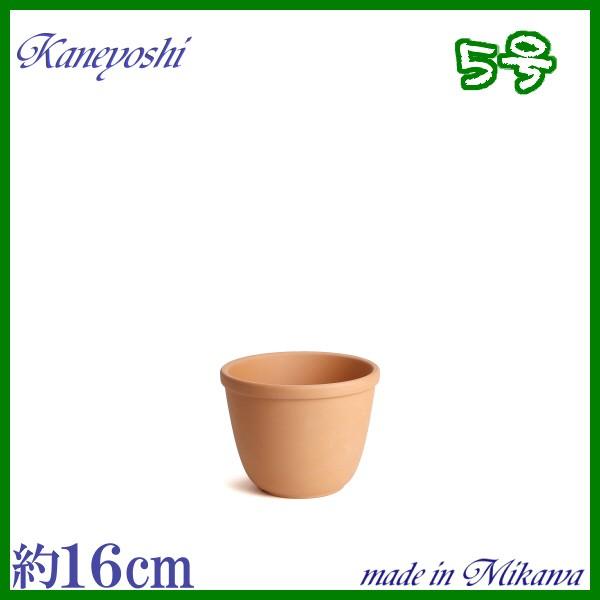 植木鉢 おしゃれ 安い 陶器 サイズ 16cm えびね鉢 5号 素焼 室内 屋外 レンガ 色 | 