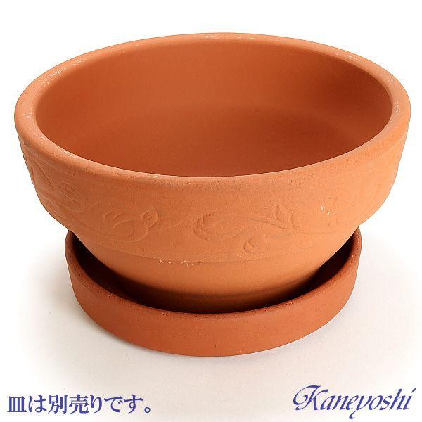 安くて丈夫 おしゃれ 植木鉢 陶器 サイズ 32cm ガーデナー 赤焼 10号|docchan|05