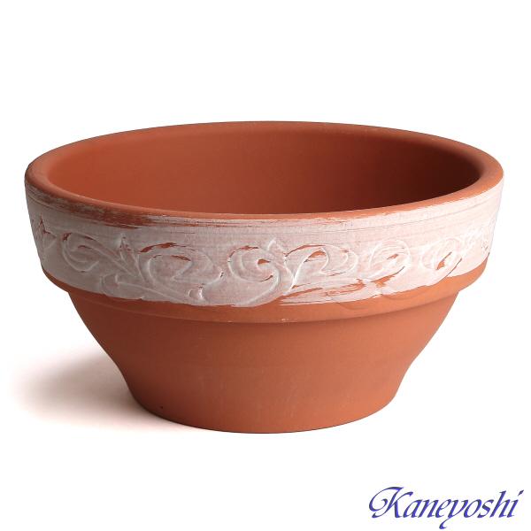 植木鉢 おしゃれ 安い 陶器 サイズ 32cm ガーデナー 10号 ホワイト