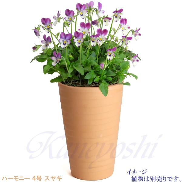 植木鉢 おしゃれ 安い 陶器 サイズ 13cm ハーモニー 4号 スヤキ 室内 屋外 レンガ 色 |  | 12