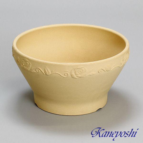 植木鉢 おしゃれ 安い 陶器 サイズ 22cm ナチュラルバラ 7号 白焼 室内 屋外 白 色 |  | 01