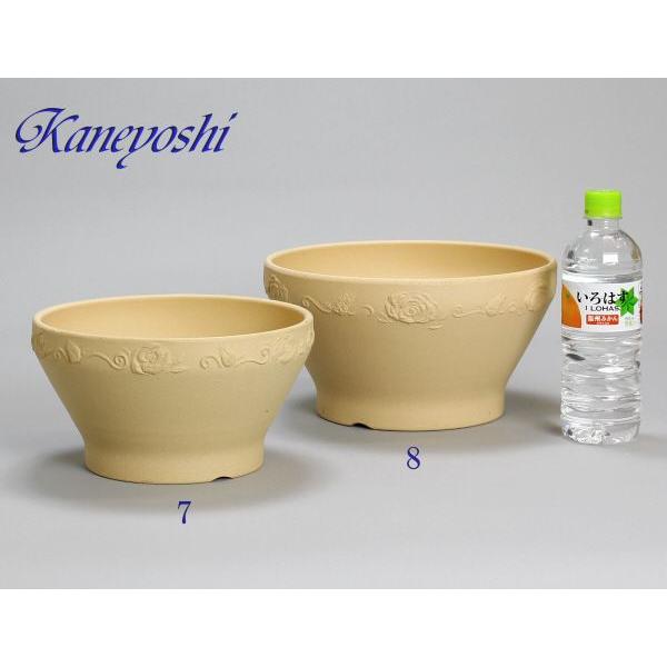 植木鉢 おしゃれ 安い 陶器 サイズ 22cm ナチュラルバラ 7号 白焼 室内 屋外 白 色 |  | 04