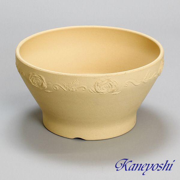 植木鉢 おしゃれ 安い 陶器 サイズ 25cm ナチュラルバラ 8号 白焼 室内 屋外 白 色 |  | 01