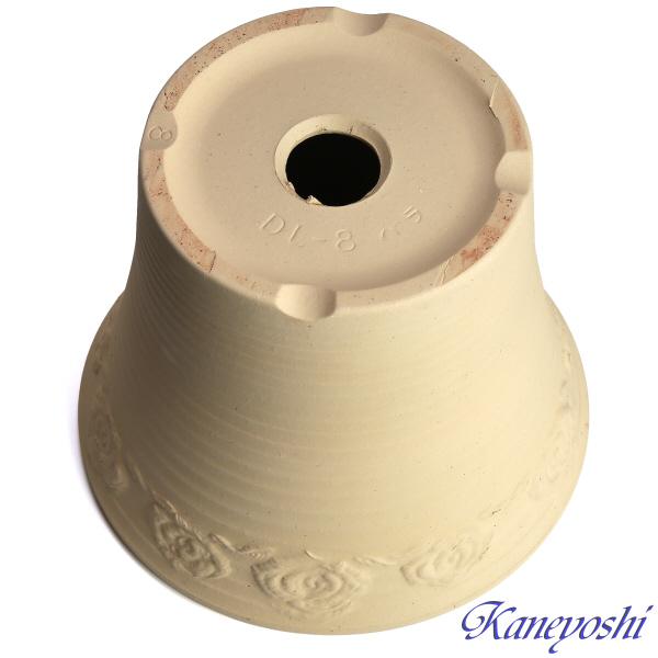 植木鉢 おしゃれ 安い 陶器 サイズ 26cm DLローズ 薔薇 8号 白焼 室内 屋外 白 色 |  | 04