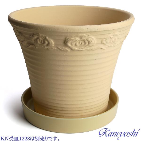 植木鉢 おしゃれ 安い 陶器 サイズ 26cm DLローズ 薔薇 8号 白焼 室内 屋外 白 色 |  | 05