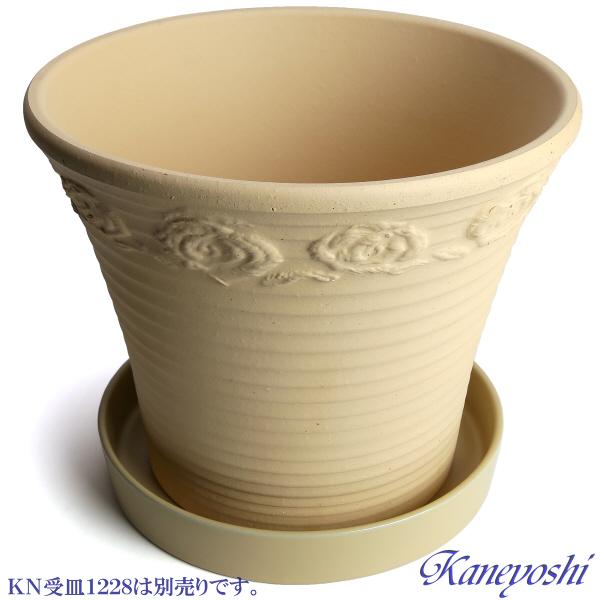 植木鉢 おしゃれ 安い 陶器 サイズ 26cm DLローズ 薔薇 8号 白焼 室内 屋外 白 色 |  | 06