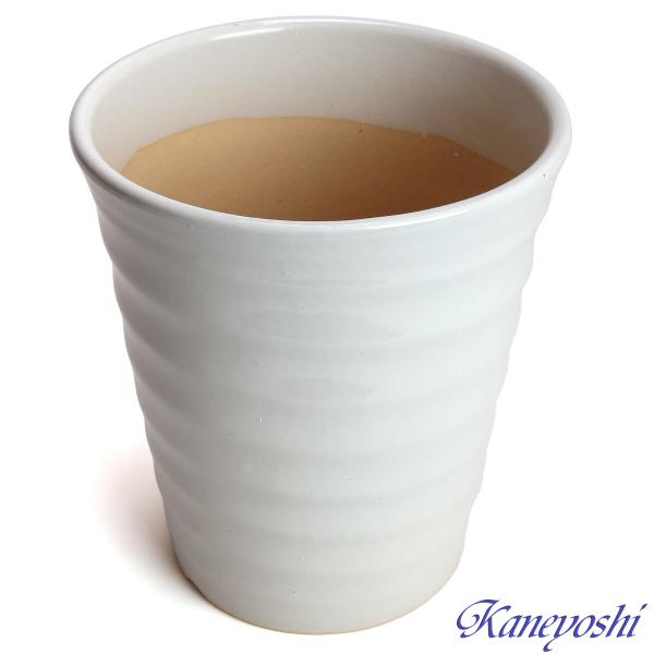 植木鉢 おしゃれ 安い 陶器 サイズ 19.5cm フラワーロード 6号 白釉 室内 屋外 ホワイト 白 色 |  | 02