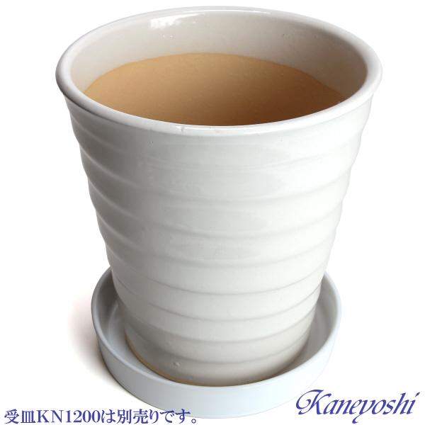 植木鉢 おしゃれ 安い 陶器 サイズ 22cm フラワーロード 7号 白釉 室内 屋外 ホワイト 白 色 |  | 06