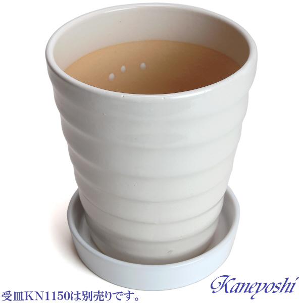 植木鉢 おしゃれ 安い 陶器 サイズ 16.5cm フラワーロード 5号 白釉 室内 屋外 ホワイト 白 色 |  | 06