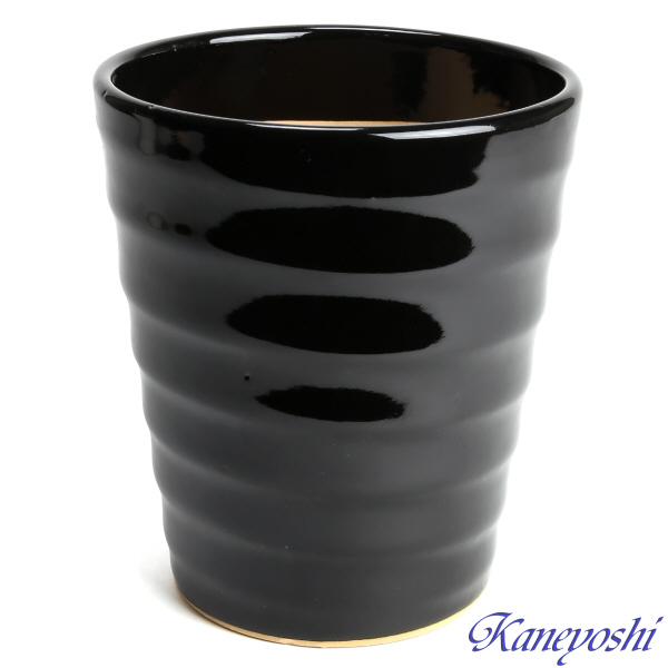 植木鉢 おしゃれ 安い 陶器 サイズ 16.5cm フラワーロード 5号 黒 室内 屋外 ブラック 色 |  | 01