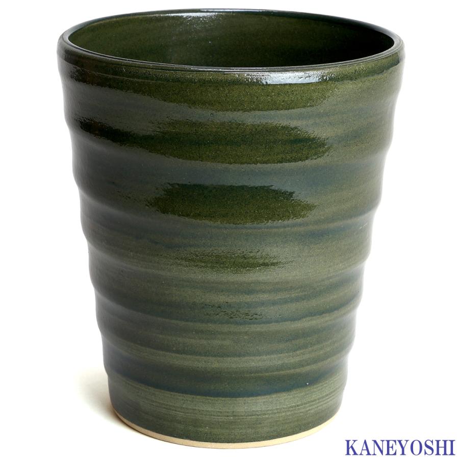 植木鉢 おしゃれ 安い 陶器 サイズ 16cm フラワーロード 5号 グリーン 室内 屋外 緑 色 |  | 01