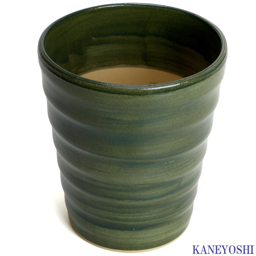 植木鉢 おしゃれ 安い 陶器 サイズ 16cm フラワーロード 5号 グリーン 室内 屋外 緑 色 |  | 02
