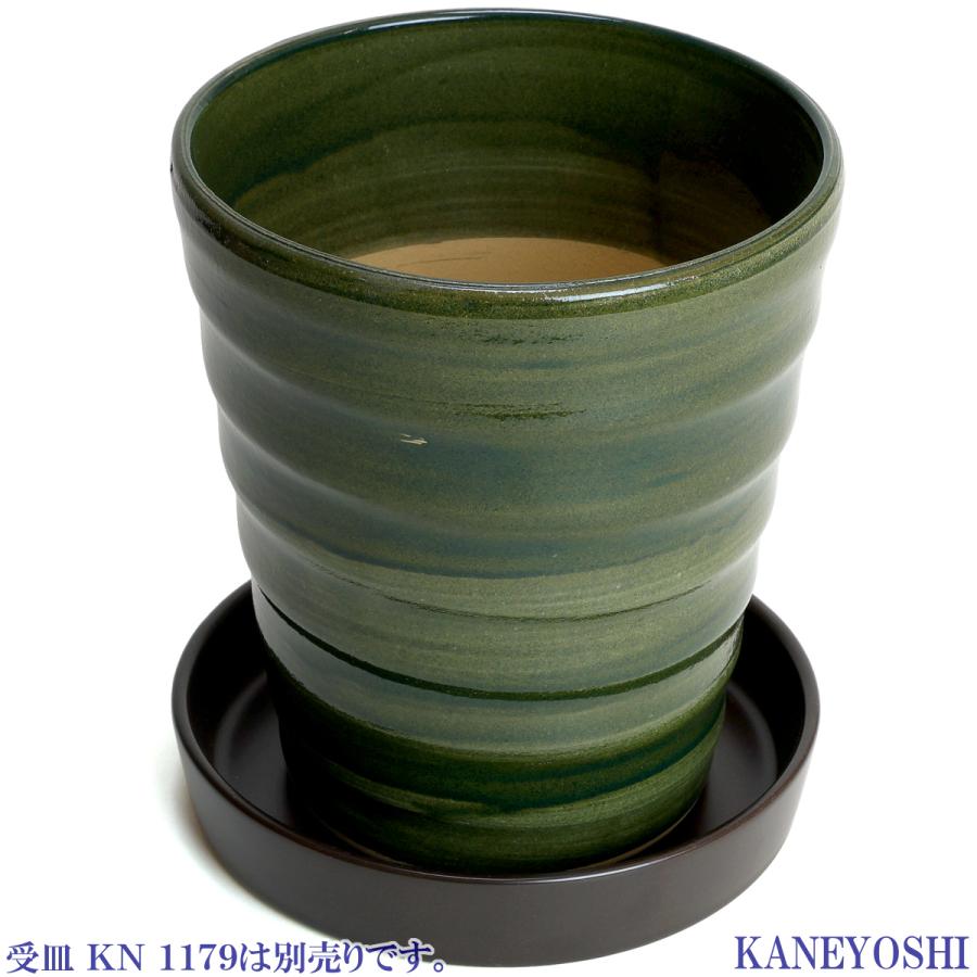 植木鉢 おしゃれ 安い 陶器 サイズ 16cm フラワーロード 5号 グリーン 室内 屋外 緑 色 |  | 06