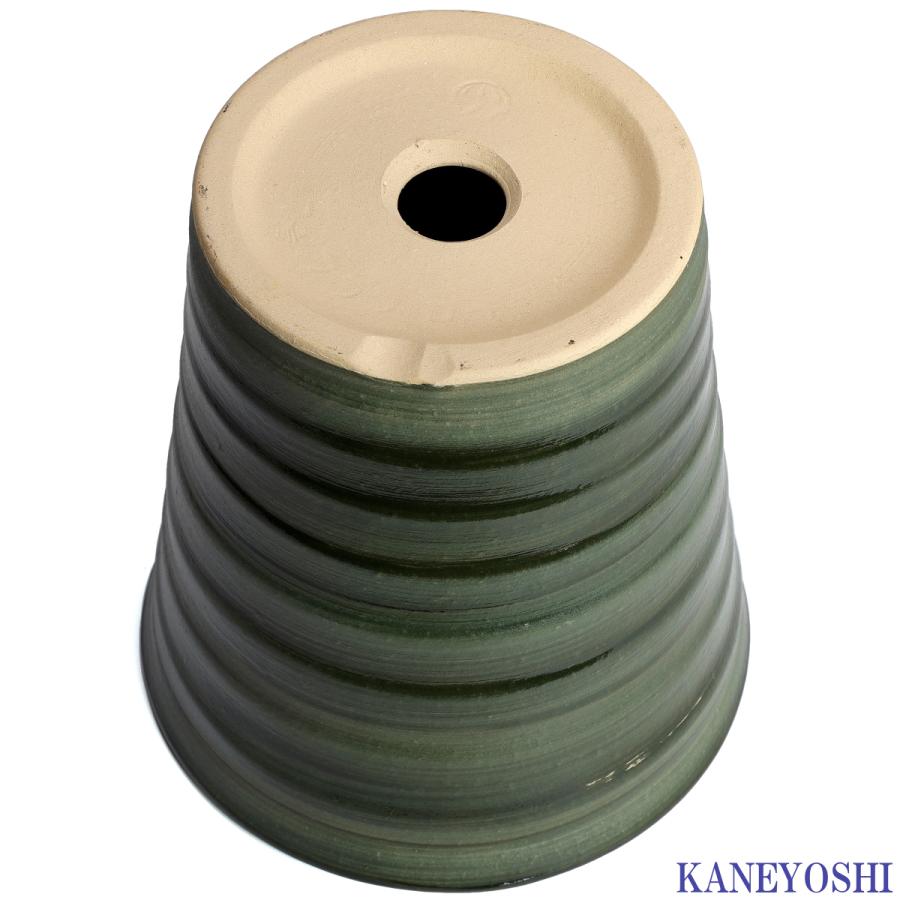 植木鉢 おしゃれ 安い 陶器 サイズ 21.5cm フラワーロード ７号 グリーン 室内 屋外 緑 色 |  | 04