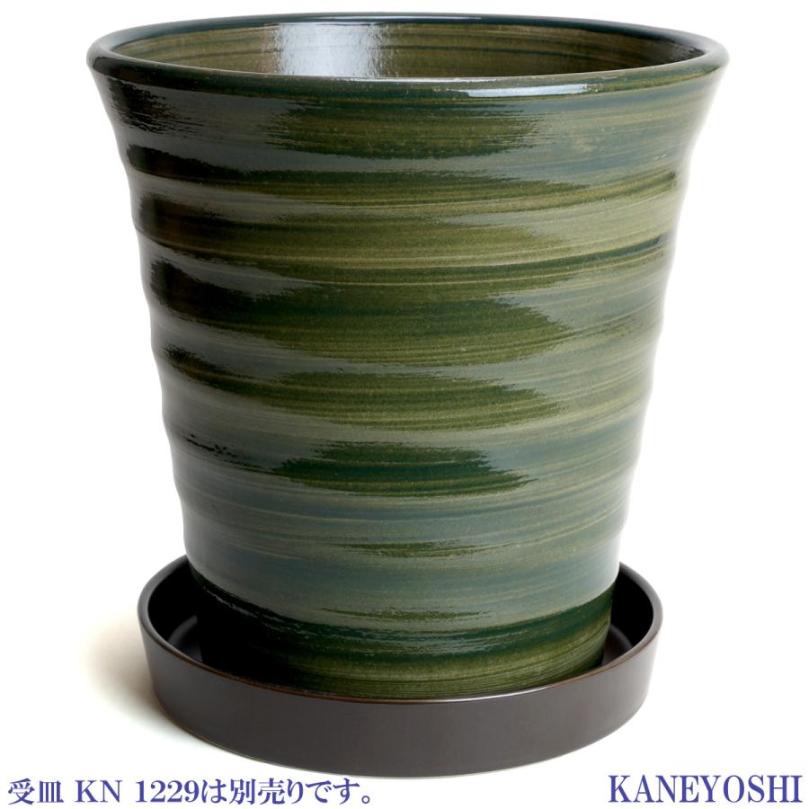 植木鉢 おしゃれ 安い 陶器 サイズ 24.5cm フラワーロード 8号 グリーン 室内 屋外 緑 色 |  | 06