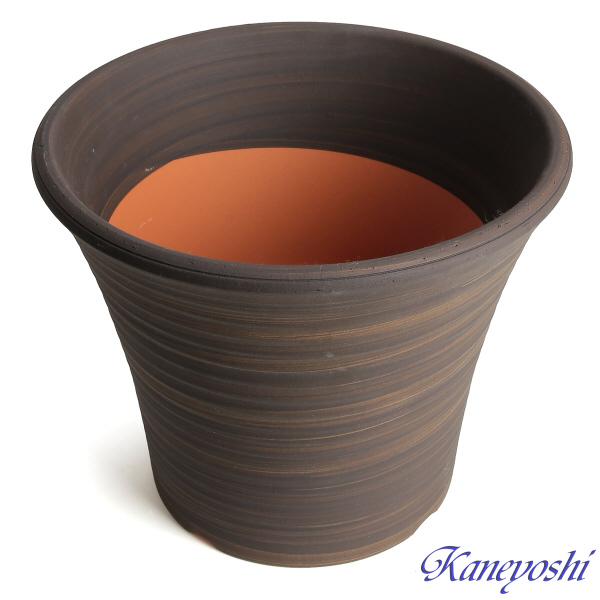 植木鉢　陶器　おしゃれ　サイズ　２６．５ｃｍ　安くて丈夫　ＤＬローズ　８号　ブラウン |  | 02