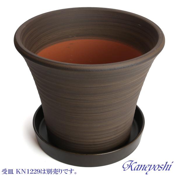 植木鉢　陶器　おしゃれ　サイズ　２６．５ｃｍ　安くて丈夫　ＤＬローズ　８号　ブラウン |  | 06