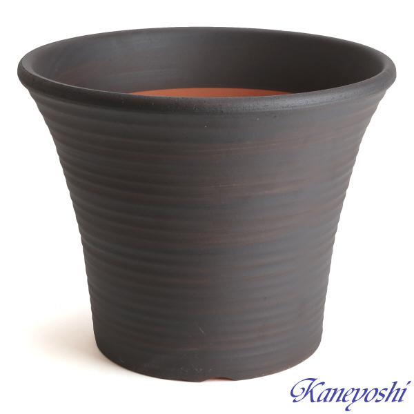 植木鉢　陶器　おしゃれ　サイズ　３１．５ｃｍ　安くて丈夫　ＤＬローズ　１０号　ブラウン |  | 01