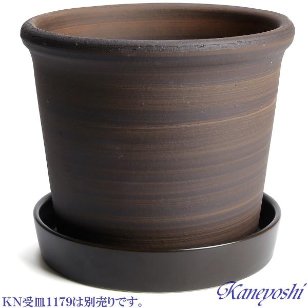 植木鉢 おしゃれ 安い 陶器 サイズ 18.5cm Sポット 6号 ブラウン 室内 屋外 茶 色 |  | 05