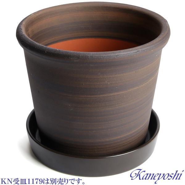 植木鉢 おしゃれ 安い 陶器 サイズ 18.5cm Sポット 6号 ブラウン 室内 屋外 茶 色 |  | 06