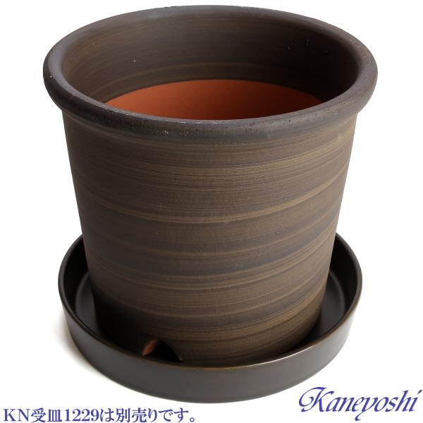 植木鉢 おしゃれ 安い 陶器 サイズ 22cm Sポット 7号 ブラウン 室内 屋外 茶 色 |  | 06