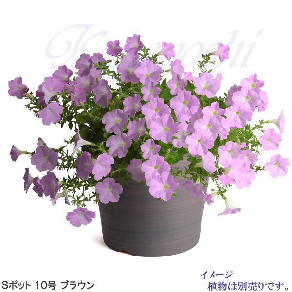 植木鉢 おしゃれ 安い 陶器 サイズ 31cm Sポット 10号 ブラウン 室内 屋外 茶 色 |  | 10
