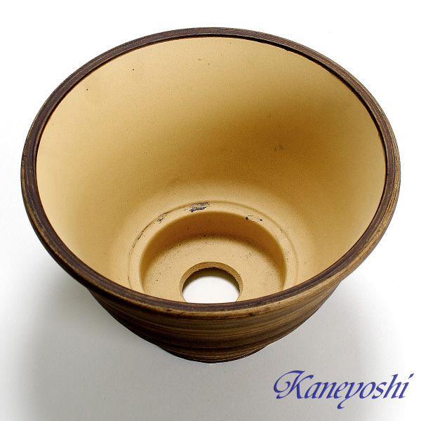 植木鉢 おしゃれ 安い 陶器 サイズ 25cm フラワーポート 8号 ブラウン 室内 屋外 茶 色 |  | 02