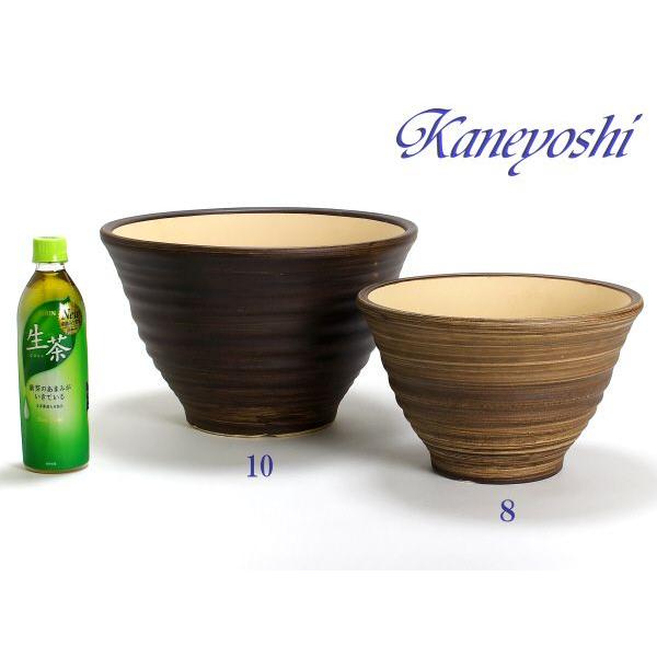 植木鉢 おしゃれ 安い 陶器 サイズ 31cm フラワーポート 10号 ブラウン 室内 屋外 茶 色 |  | 05
