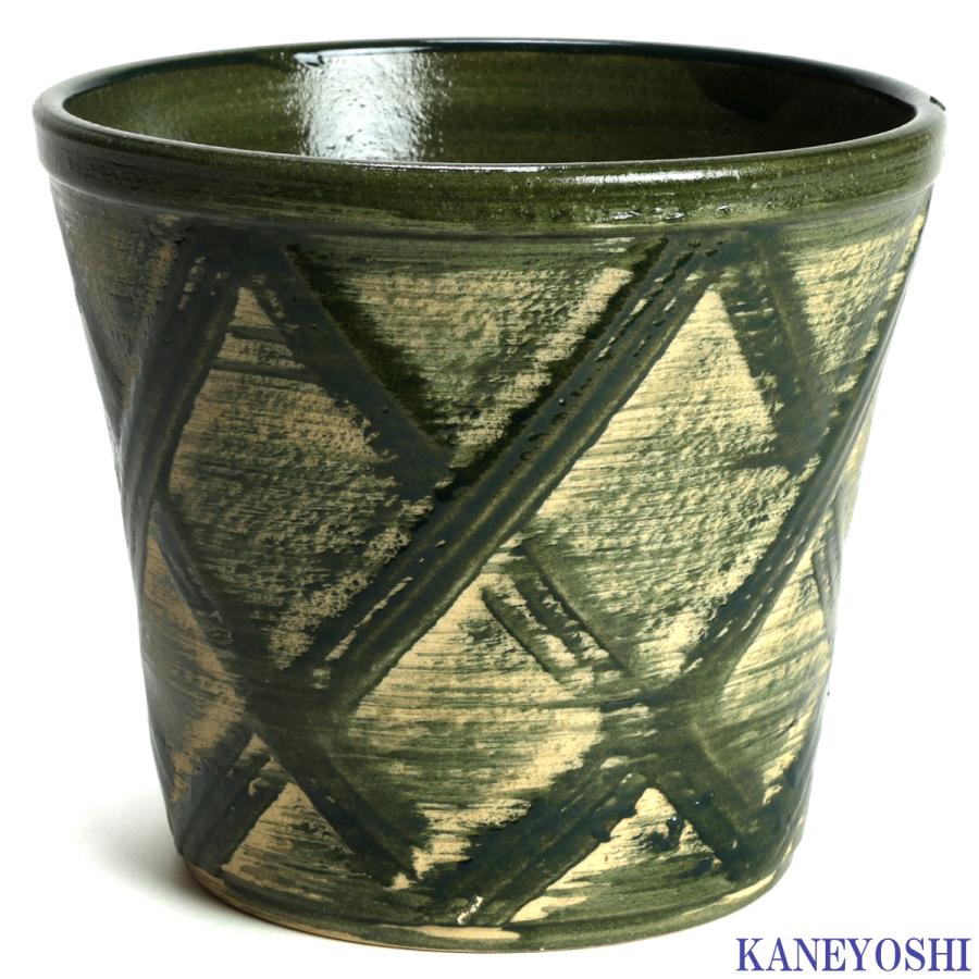 植木鉢 おしゃれ 安い 陶器 サイズ 16cm ハーブのかおり 5号 グリーン 室内 屋外 緑 色 |  | 01