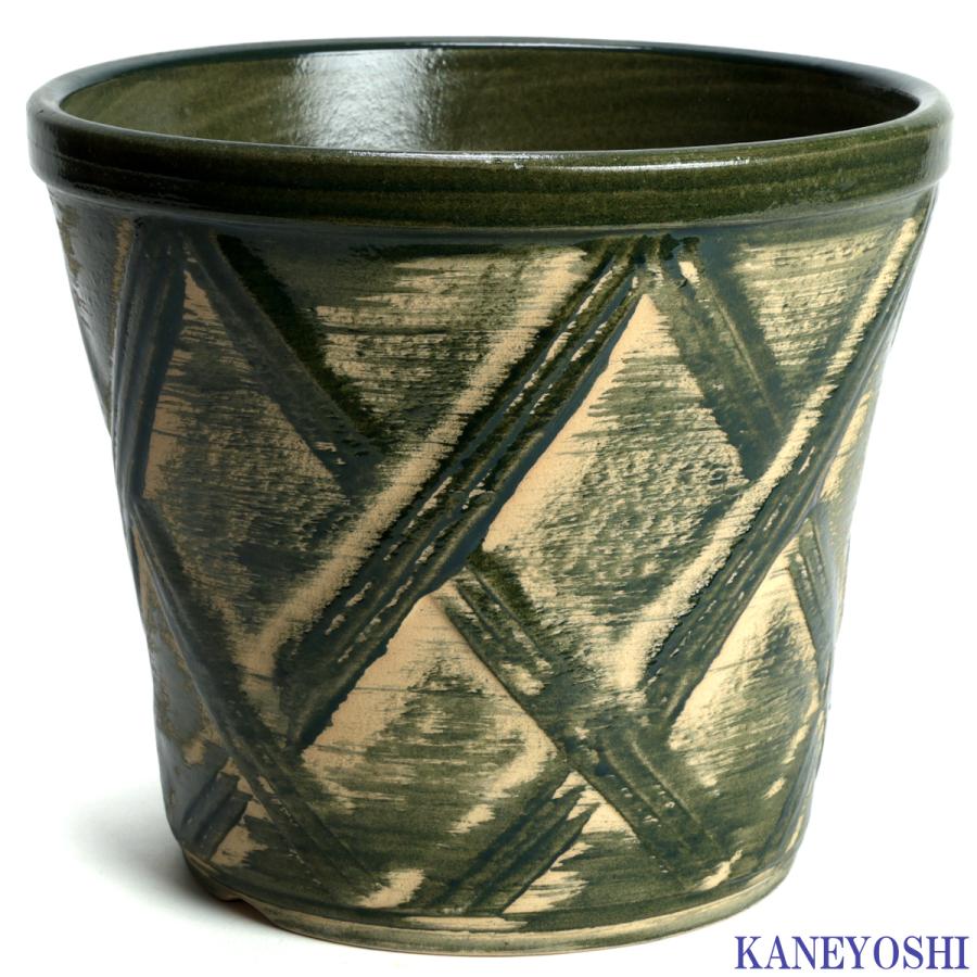 植木鉢 おしゃれ 安い 陶器 サイズ 19cm ハーブのかおり 6号 グリーン 室内 屋外 緑 色 |  | 01