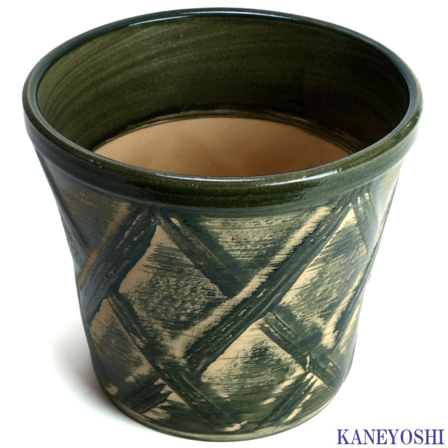 植木鉢 おしゃれ 安い 陶器 サイズ 19cm ハーブのかおり 6号 グリーン 室内 屋外 緑 色 |  | 02