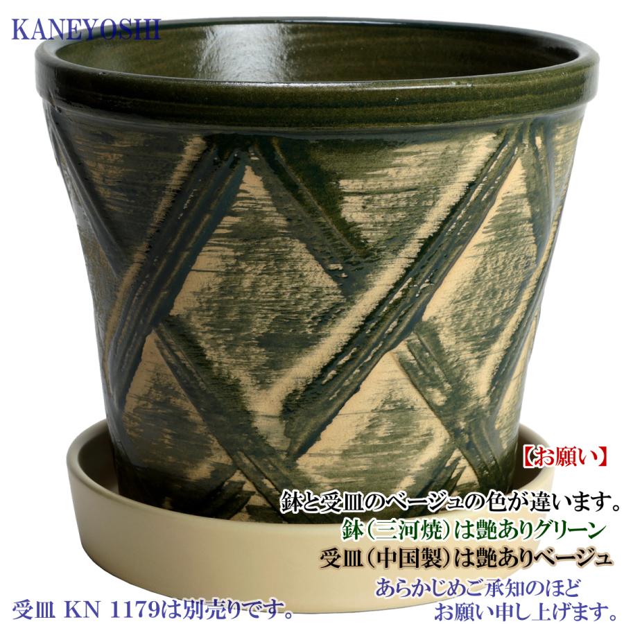 植木鉢 おしゃれ 安い 陶器 サイズ 19cm ハーブのかおり 6号 グリーン 室内 屋外 緑 色 |  | 05