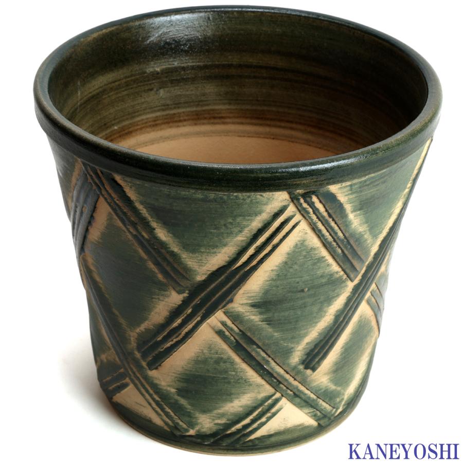 植木鉢 おしゃれ 安い 陶器 サイズ 23cm ハーブのかおり 7号 グリーン 室内 屋外 緑 色 |  | 02